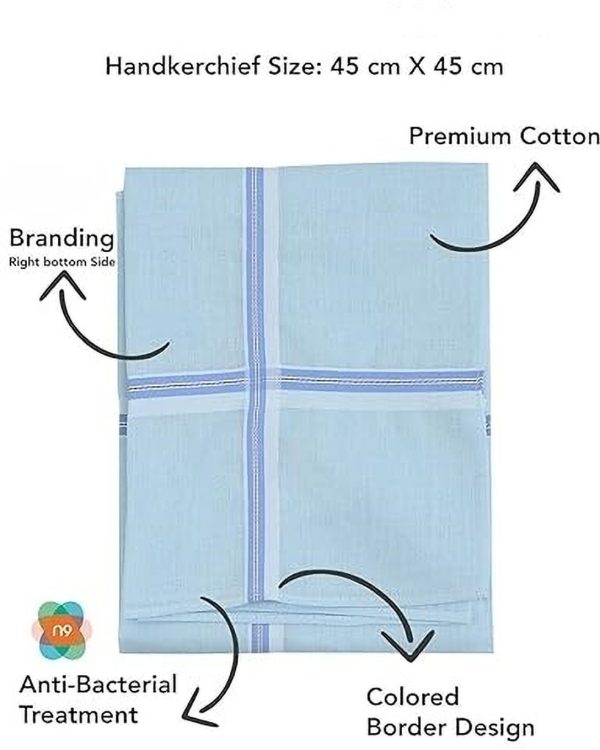 Suprix men hanky color-03 ["Multicolor"] Handkerchief (Pack of 2)